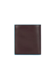 PIQUADRO BLUE SQUARE Portofel vertical din piele MAHOGANY - Portofele bărbați - 4