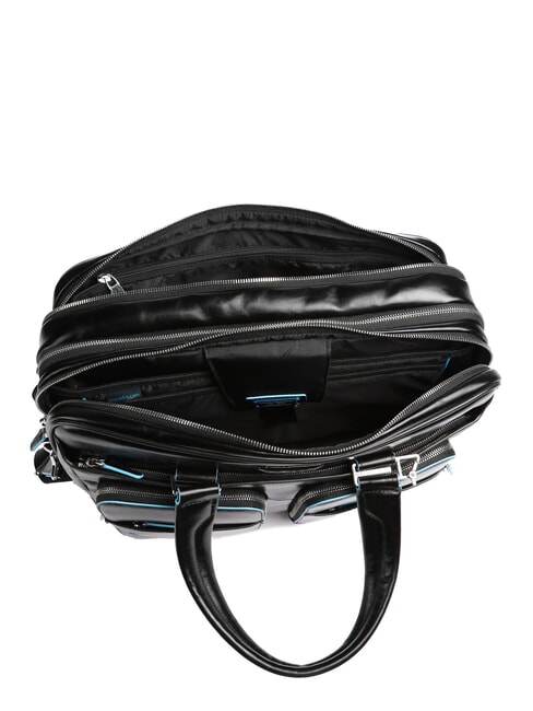 BLUE SQUARE Servietă pentru laptop de 15 ", din piele negru - Serviete birou