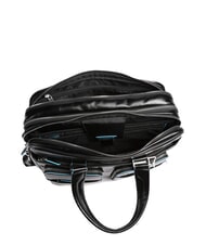 PIQUADRO BLUE SQUARE Servietă pentru laptop de 15 ", din piele negru - Serviete birou - 6