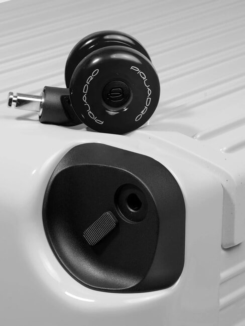 POP Cărucior mare alb - Trolere rigide