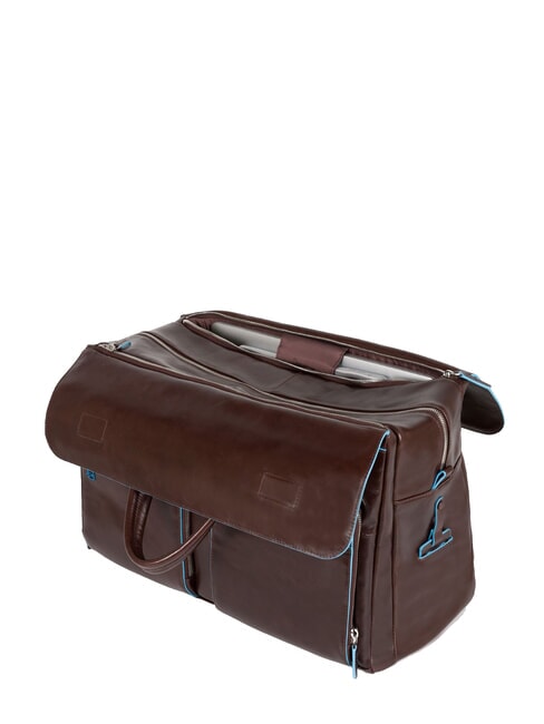 BLUE SQUARE Geantă de voiaj din piele, suport pentru laptop de 15" MAHOGANY - Genți de voiaj