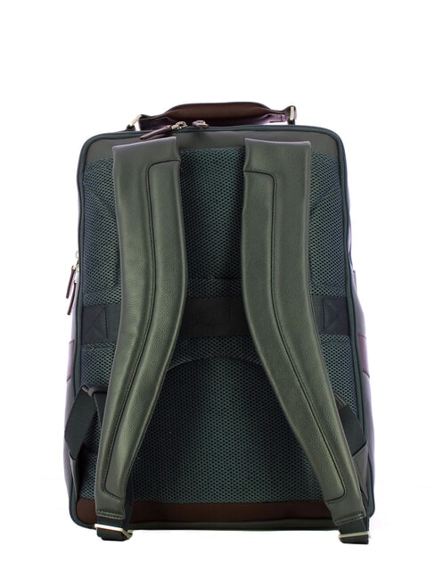 X1 Rucsac din piele, suport pentru pc de 15,6". albastru / maron - Rucsacuri pentru laptop