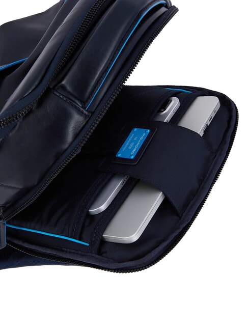 B2 REVAMP Rucsac din piele pentru laptop de 14" albastru - Rucsacuri pentru laptop