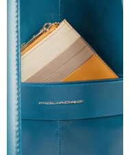 PIQUADRO BLUE SQUARE  Rucsac pentru laptop de 14", din piele octan 3 - Rucsacuri pentru laptop - 5