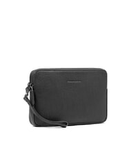 PIQUADRO BLACK SQUARE Geantă clutch bărbătească din piele cu mâner - Husă pentru tabletă și organizator