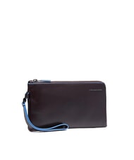 PIQUADRO BLUE SQUARE Geantă tip clutch din piele pentru bărbați MAHOGANY - Portofele bărbați - 2