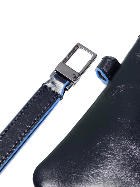 BLUE SQUARE Geantă tip clutch din piele pentru bărbați albastru - Portofele bărbați