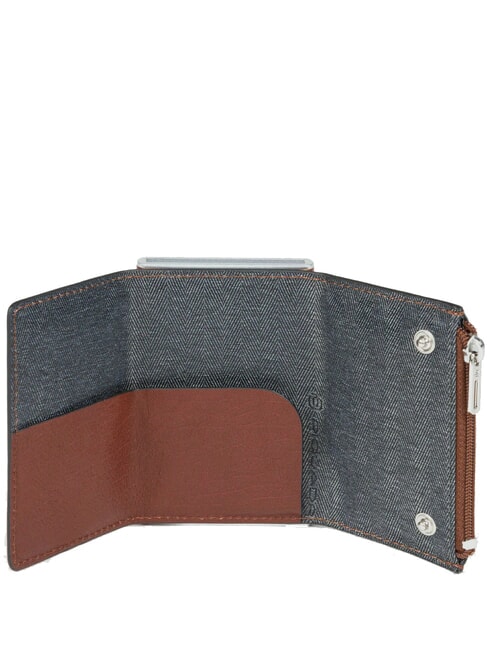 BLACK SQUARE Sistem de glisare pentru suporturi de carduri PIELE - Portofele bărbați