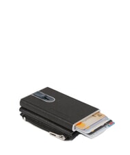 PIQUADRO BLACK SQUARE Sistem de glisare pentru suporturi de carduri negru - Portofele bărbați - 3