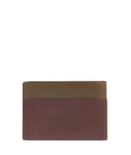 PIQUADRO HARPER Portofel cu portofel pentru monede, din piele verde/maro &icirc;nchis - Portofele bărbați - 3