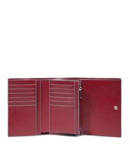 PIQUADRO BLUE SQUARE Portofel din piele RED - Portofele femei - 5