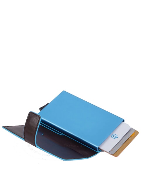 BLUE SQUARE Portofel din piele pentru carduri MAHOGANY - Portofele bărbați