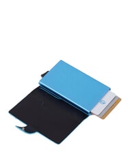 PIQUADRO BLUE SQUARE Portofel din piele pentru carduri negru - Portofele bărbați - 3