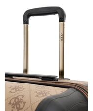 GUESS BERTA 28 Cărucior extensibil mare logo latte / maro - Trolere rigide - 4
