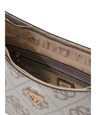 GUESS NOELLE 2 Geantă de umăr cu imprimeu 4G logo logo taupe închis - Genți femei - 6