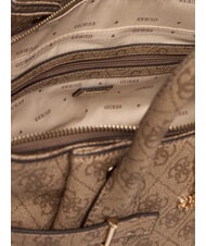 GUESS YESBA LOGO Geantă de mână cu curea de umăr LOGO LAPTE - Genți femei - 5