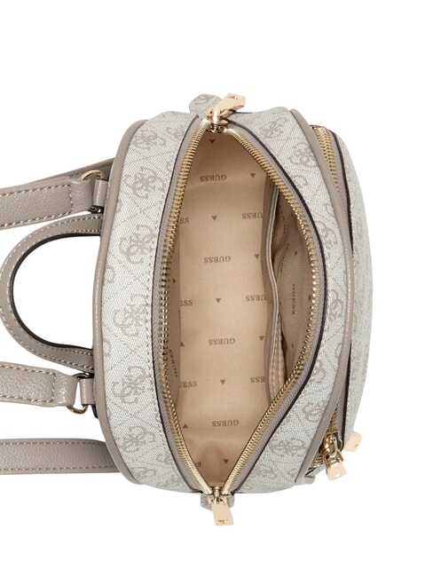 MANHATTAN 2 Rucsac mic 4G cu logo bujor logo taupe închis - Genți femei