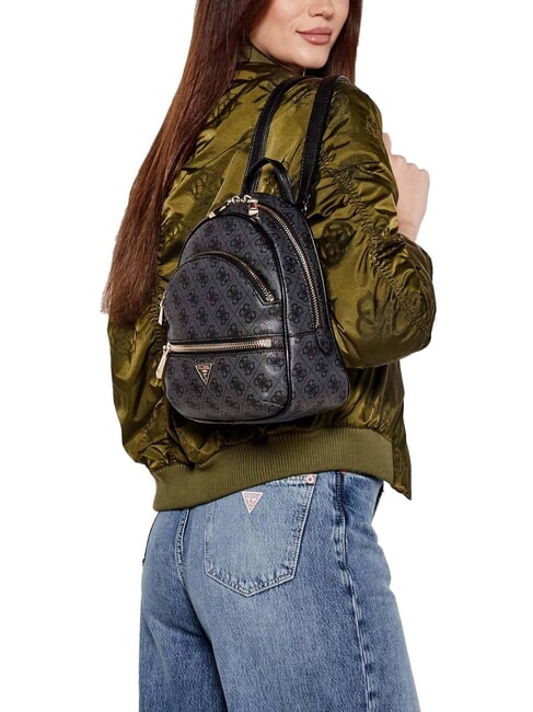 MANHATTAN 2 Rucsac mic 4G cu logo bujor logo taupe închis - Genți femei