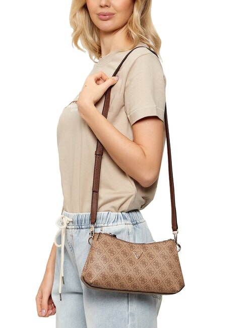 NOELLE 2 Geantă de umăr, geantă crossbody logo latte / maro - Genți femei