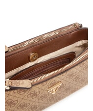 GUESS NOELLE 2 Geantă de umăr, geantă crossbody logo latte / maro - Genți femei - 7