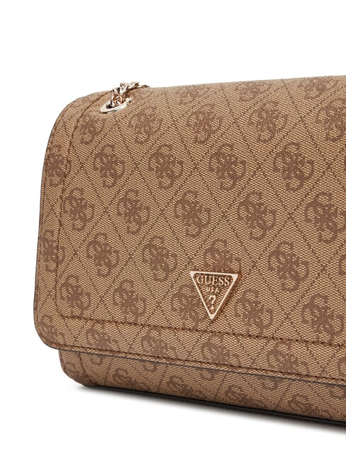 NOELLE 2 Geantă convertibilă cu clapă logo latte / maro - Genți femei