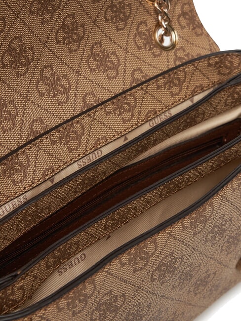 NOELLE 2 Geantă convertibilă cu clapă logo latte / maro - Genți femei