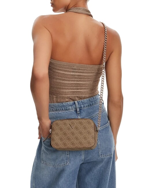 NOELLE 2 Geantă de umăr pentru cameră foto logo latte / maro - Genți femei