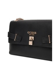 GUESS YESBA Geantă de umăr cu clapă, geantă crossbody BLACK - Genți femei - 3