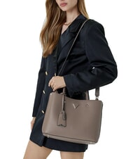 GUESS MERIDIAN 2 Geantă de umăr taup închis - Genți femei - 4