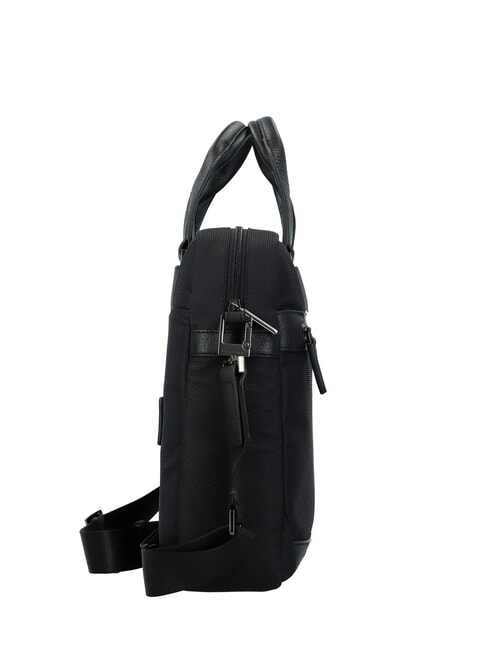 TRAKAI Servietă din piele și material pentru laptop de 14". negru - Serviete birou