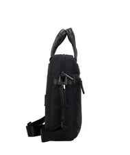 PIQUADRO TRAKAI Servietă din piele și material pentru laptop de 14". negru - Serviete birou - 3