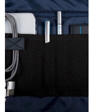 PIQUADRO TRAKAI Servietă din piele și material pentru laptop de 14". albastru - Serviete birou - 7