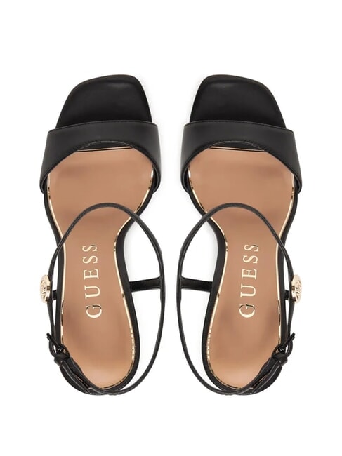 HENDORA Sandale &icirc;nalte din piele cu platformă BLACK - Pantofi femei