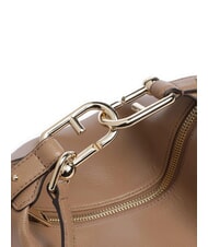 FURLA TONIE Geantă mică din piele cu curea de umăr caramel - Genți femei - 3