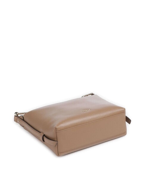 TONIE Geantă mică din piele cu curea de umăr caramel - Genți femei