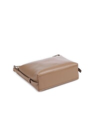 FURLA TONIE Geantă mică din piele cu curea de umăr caramel - Genți femei - 6