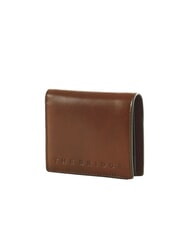 THE BRIDGE GIACOMO Portofel din piele cu portofel pentru monede Maro / Ruteniu - Portofele bărbați - 4