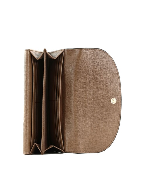 ELISABETTA Portofel mare din piele cu clapă stridie abb. aur - Portofele femei