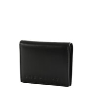 THE BRIDGE GIACOMO Portcard din piele cu clapă ruteniu mat negru / &icirc;ntunecat - Portofele bărbați - 3