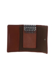 THE BRIDGE GIACOMO Husă de chei din piele Maro / Ruteniu - Portchei - 2