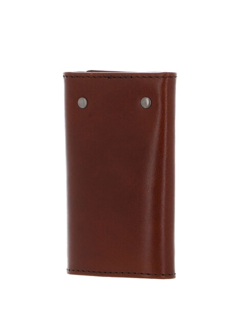 GIACOMO Husă de chei din piele Maro / Ruteniu - Portchei