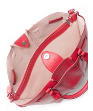 COCCINELLE FLORES Geantă medie din piele ciocănită sangrie - Genți femei - 5