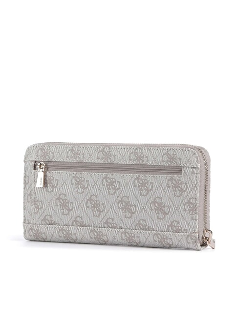 LAUREL 2 Portofel mare cu fermoar logo taupe &icirc;nchis - Portofele femei