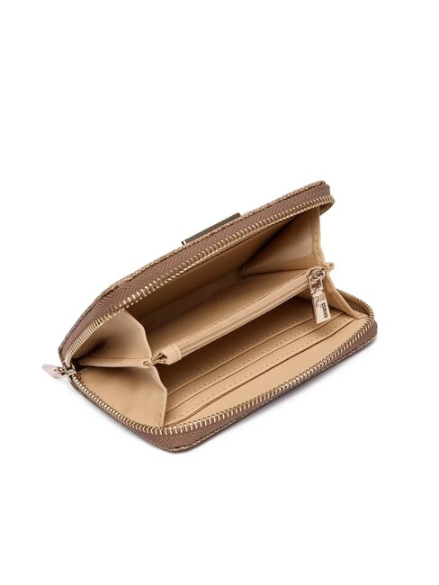 LAUREL 2 Portofel mediu cu fermoar și logo 4G LOGO LAPTE - Portofele femei