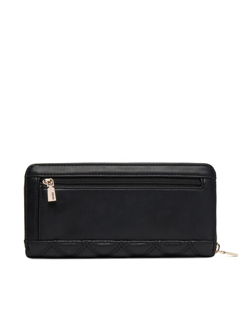 GIULLY 2 Portofel mare matlasat cu fermoar BLACK - Portofele femei
