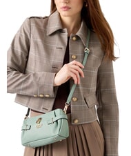 GUESS YESBA Geantă mică de umăr cu farmec aproape alb - Genți femei - 7