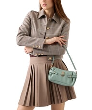 GUESS YESBA Geantă mică de umăr cu farmec BLACK - Genți femei - 6