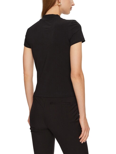 MOCK NECK ALL OVER 4G Tricou slim fit cu strasuri jetbla - tricou