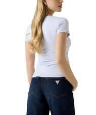 GUESS MINI TRIANGLE Tricou cu decolteu &icirc;n V albastru căilor respiratorii - tricou - 2