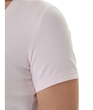 GUESS MINI TRIANGLE Tricou cu decolteu &icirc;n V roz delicat - tricou - 4